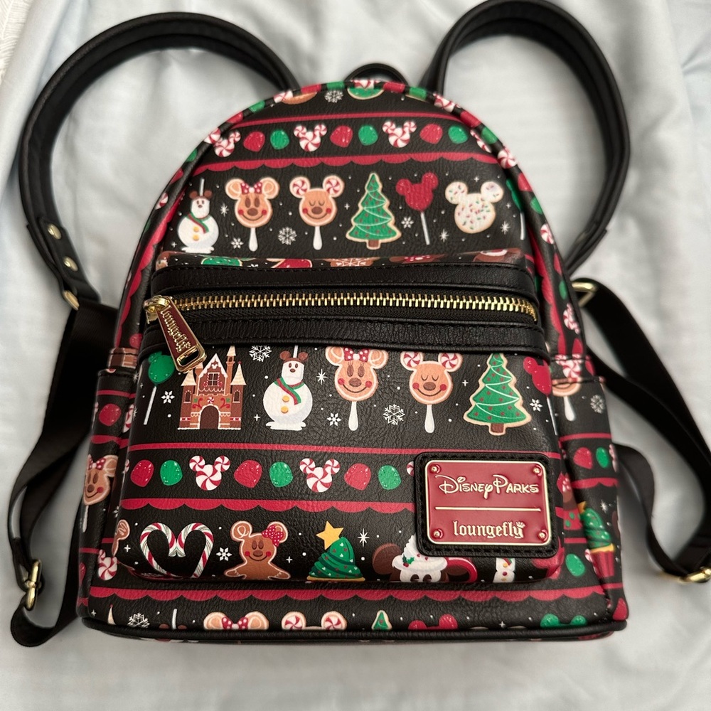 Disney Parks Exclusive Loungefly Holiday Snacks Icon Miniature Backpack, 2019